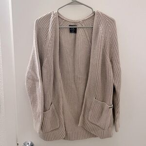 Abercrombie & Fitch | Khaki/Beige Knit Cardigan